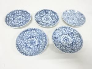 新渡染付　小皿　5客